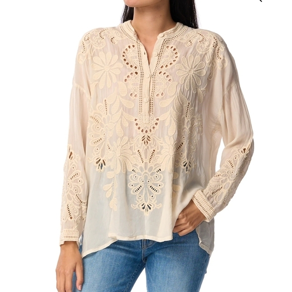 Johnny Was Elida Blouse Size L - Picture 1 of 6
